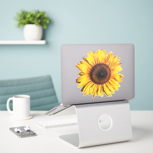 Big Bright Sonnenblumen Blume Gelbe Farbe Aufklebe Aufkleber
