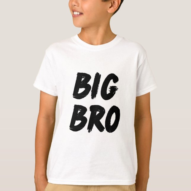 BIG BRO Babybruderankündigung, Geschenk T-Shirt (Vorderseite)