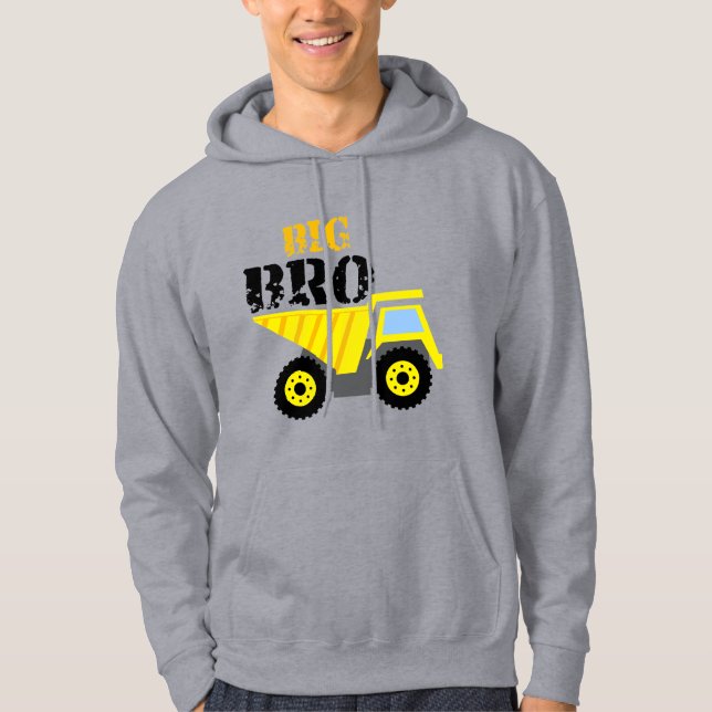 Big Bro Bau Gelber Sprungwagen Hoodie (Vorderseite)