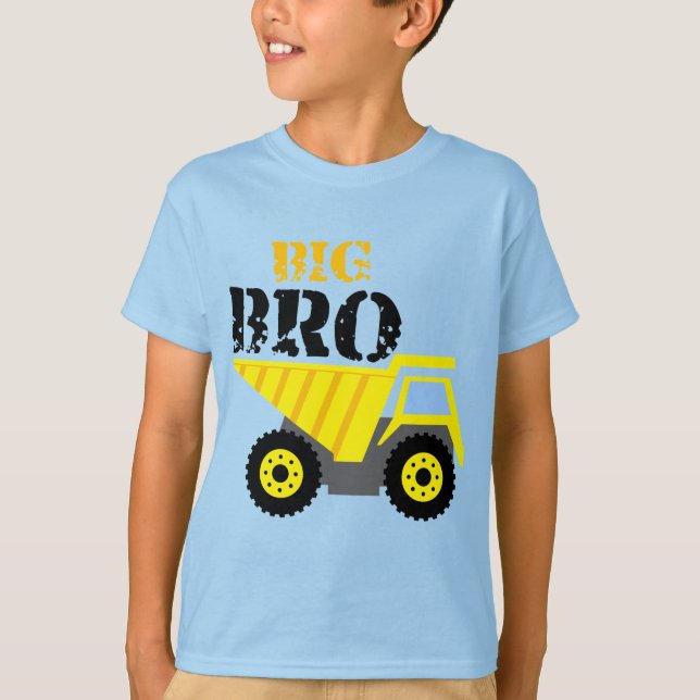 Big Bro Bau Gelber Sprungwagen T-Shirt (Vorderseite)