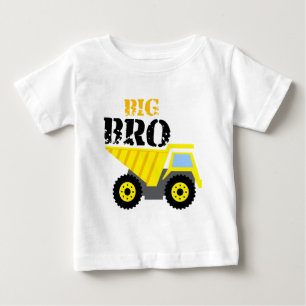 Big Bro Construction Gelber Kipper Baby T-shirt