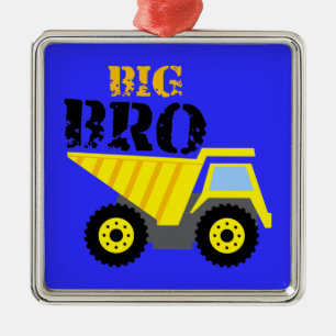 Big Bro Construction Gelber Kipper Ornament Aus Metall