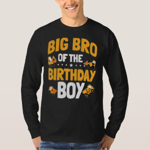 Big Bro der Geburt Junge Bauarbeiter-Bd T-Shirt