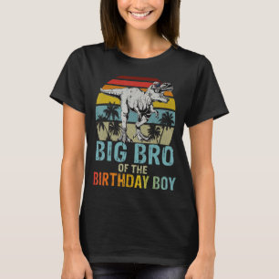 Big Bro der Geburtstagsjunge Dinosaurier T Rex Fam T-Shirt