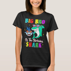 Big Bro der Hai Geburtstagsfamilie Geburtstag Litt T-Shirt