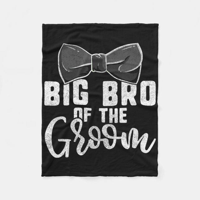 Big Bro des Groom Shirt für Männer1 Fleecedecke (Vorderseite)