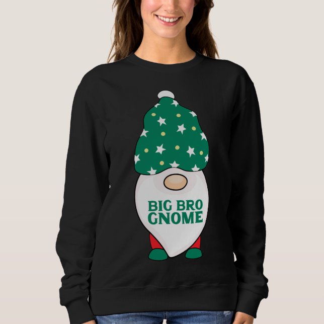 Big Bro Gnome Brother Gnomes Matching Christmas Pa Sweatshirt (Vorderseite)
