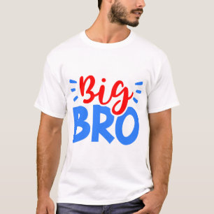 BIG BRO in Rot und Blau T-Shirt