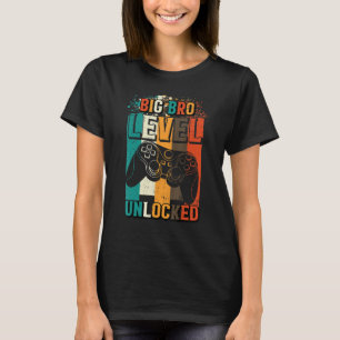 Big-Bro-Level-Vintag-Gamer bald Br T-Shirt