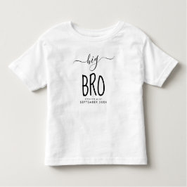 Big Bro | Personalisierter neuer Baby-Ankündigungs Kleinkind T-shirt