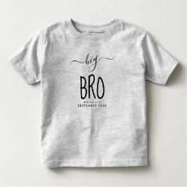 Big Bro | Personalisierter neuer Baby Announcement Kleinkind T-shirt