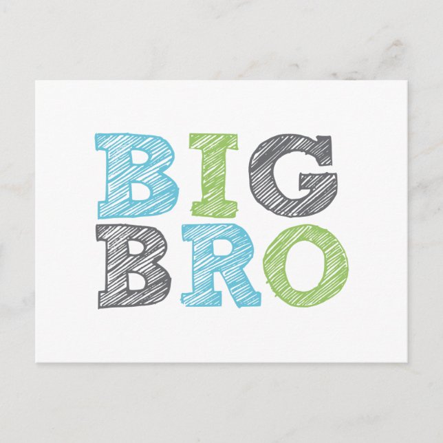 Big Bro Postkarte (Vorderseite)
