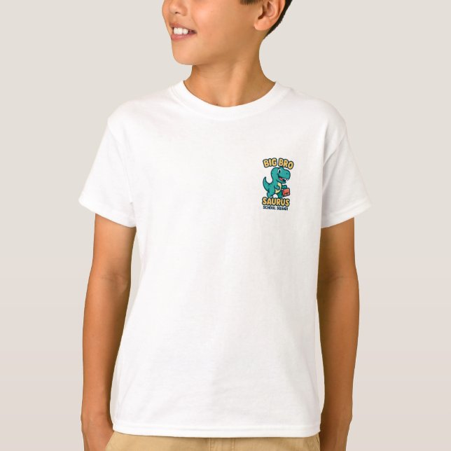 Big Bro Saurus Back to School T-Shirt (Vorderseite)