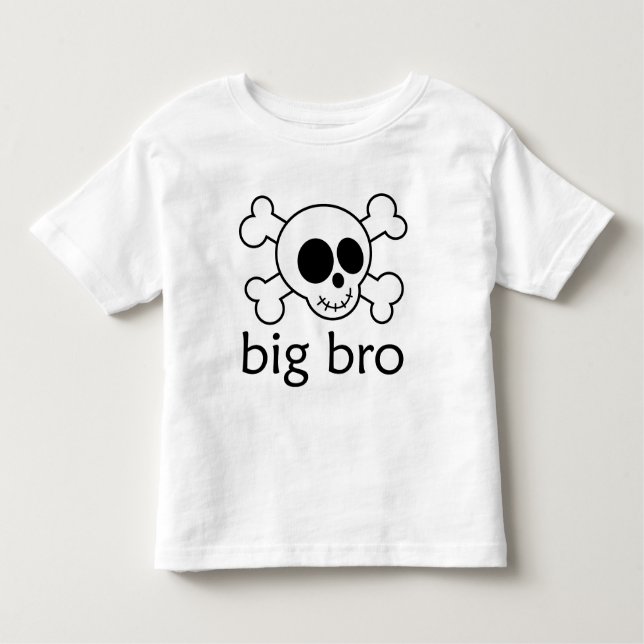 Big Bro Skull und Crossbones Kleinkind T-shirt (Vorderseite)