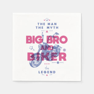Big Bro und Biker der Mann der Mythos der Legende Serviette