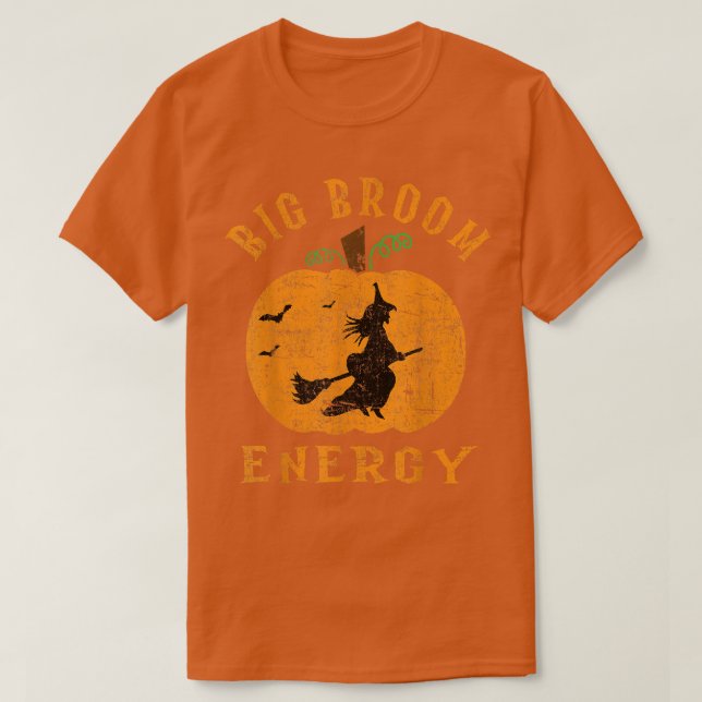 Big Broom Energy - Funny Big Hintern Hexe auf Broo T-Shirt (Design vorne)