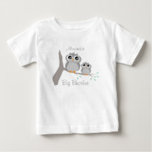 Big brother adjustable name with cute owls