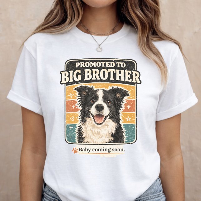 Big Brother Announcement Dog Baby Reveal T-Shirt (Von Creator hochgeladen)