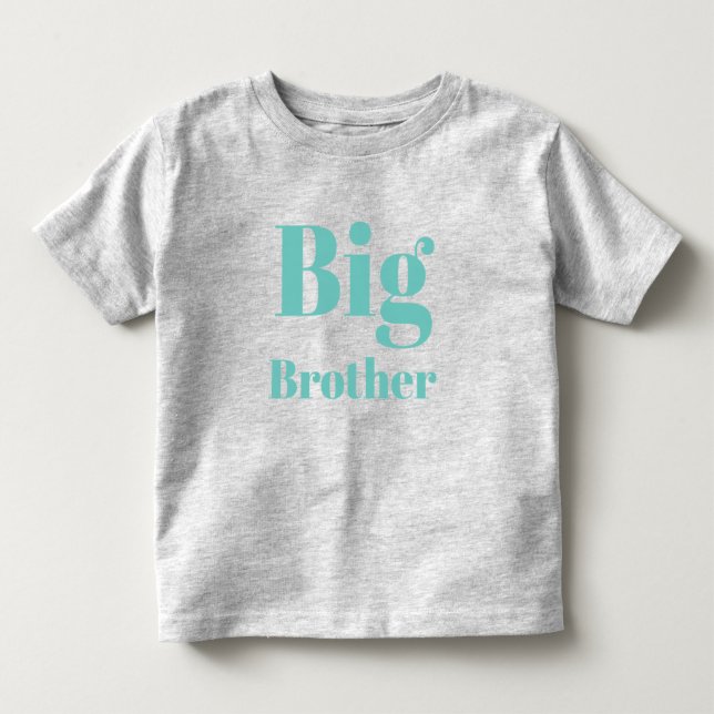 Big Brother aquamarine Briefe niedlich Kleinkind T-shirt (Vorderseite)