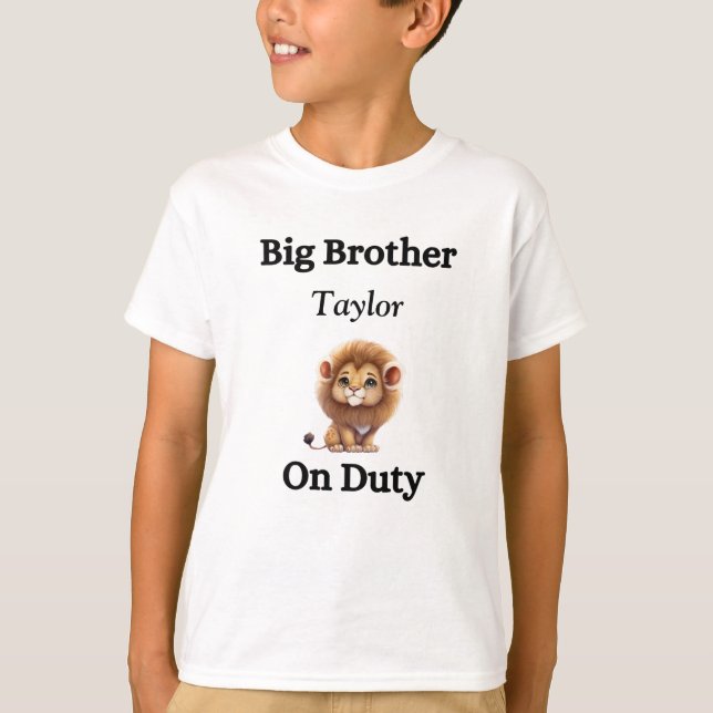Big Brother auf dienstlichem T - Shirt (Vorderseite)