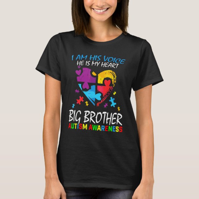 Big Brother Autismus Bewusstsein, ich bin sein Spr T-Shirt (Vorderseite)