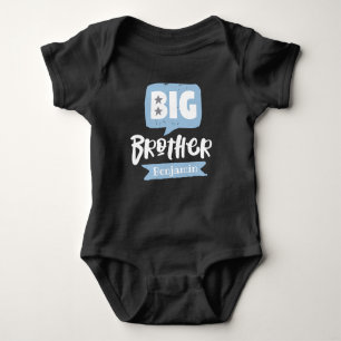 Big Brother Baby Announcname & Monogram Baby Strampler