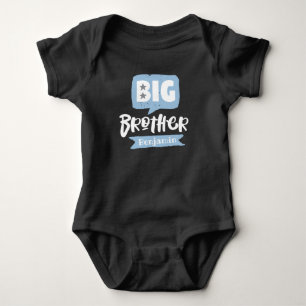 Big Brother Baby Announcname & Monogram Strampler
