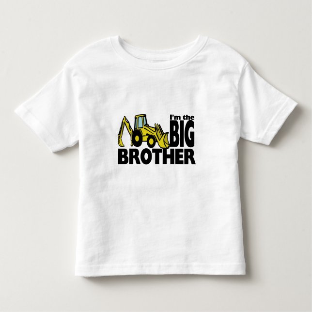 Big Brother Backhoe Kleinkind T-shirt (Vorderseite)