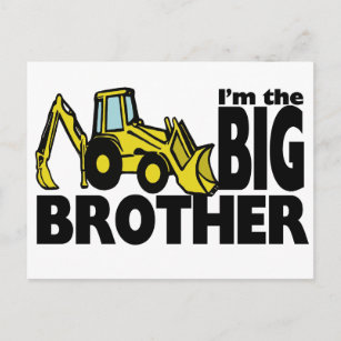 Big Brother Backhoe Postkarte