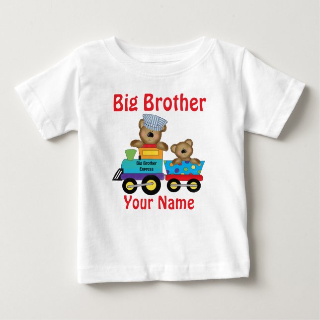 Big Brother Bear Bahn Personalisiertes Shirt (Vorderseite)