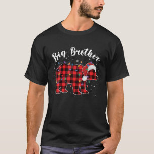 Big Brother Bear Buffalo Karierte Familie Christma T-Shirt