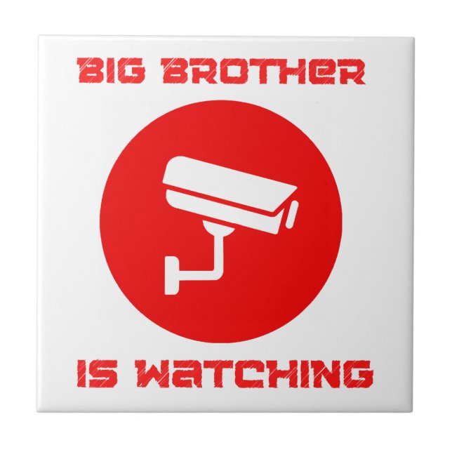 Big Brother beobachtet 1984 ingsoc Fliese (Vorderseite)