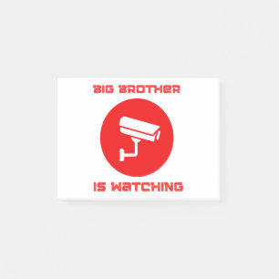 Big Brother beobachtet 1984 ingsoc Post-it Klebezettel