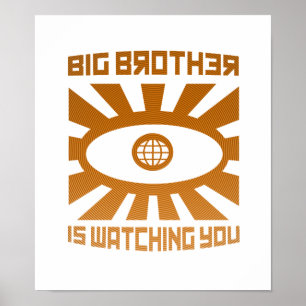 Big Brother beobachtet dich beim Poster