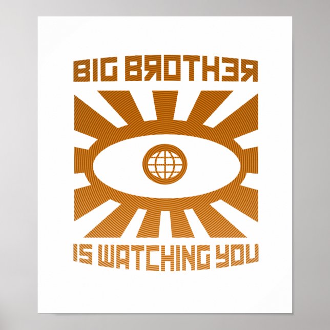 Big Brother beobachtet dich beim Poster (Vorne)