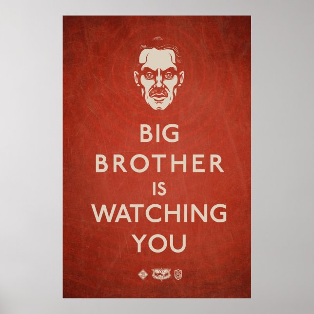 Big Brother beobachtet euch Propagandaposter Poster (Vorne)