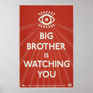 Big Brother beobachtet euch Propagandaposter Poster