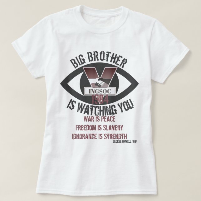 Big Brother beobachtet T-Shirt (Design vorne)