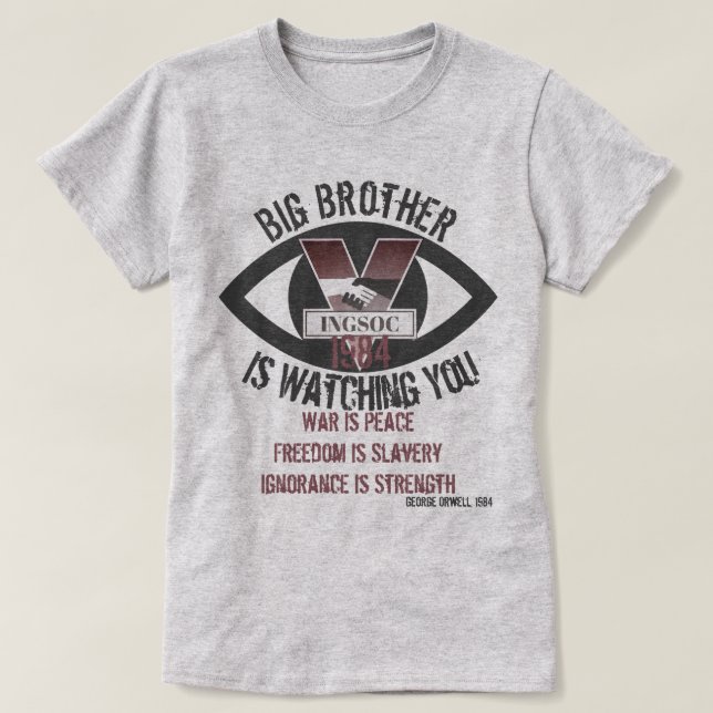 Big Brother beobachtet T-Shirt (Design vorne)