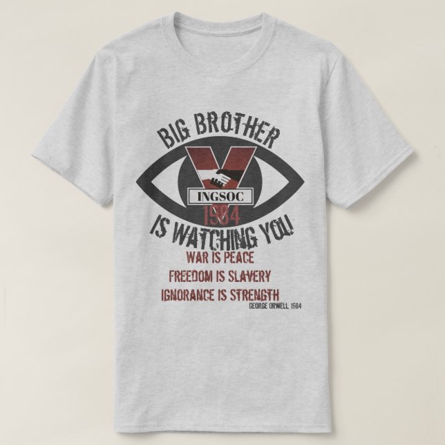 Big Brother beobachtet T-Shirt (Design vorne)