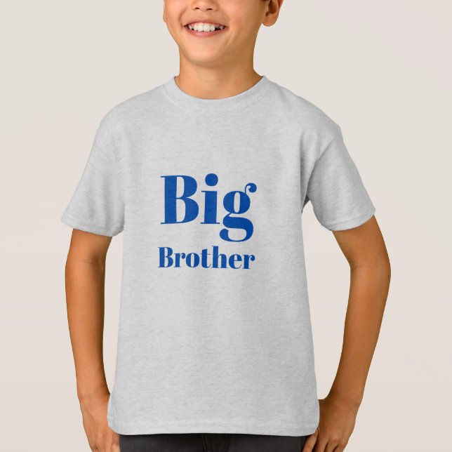 Big Brother Blue bricht Jungs-T - Shirt (Vorderseite)