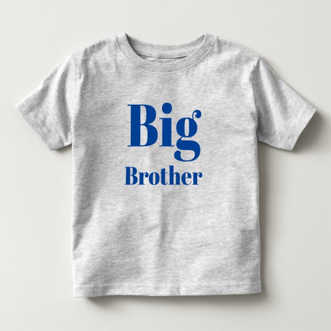 Big Brother Blue Buchstaben Kleinkind T-shirt (Vorderseite)