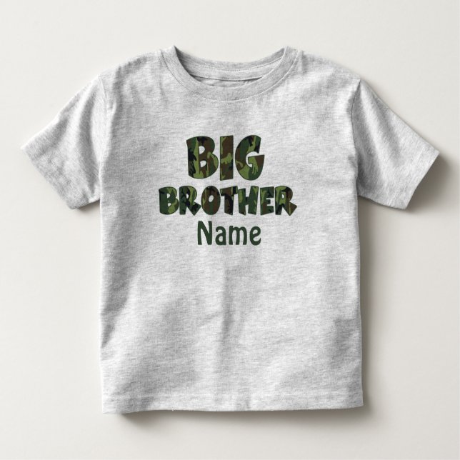 Big Brother Camouflage Personalisiertes Shirt (Vorderseite)