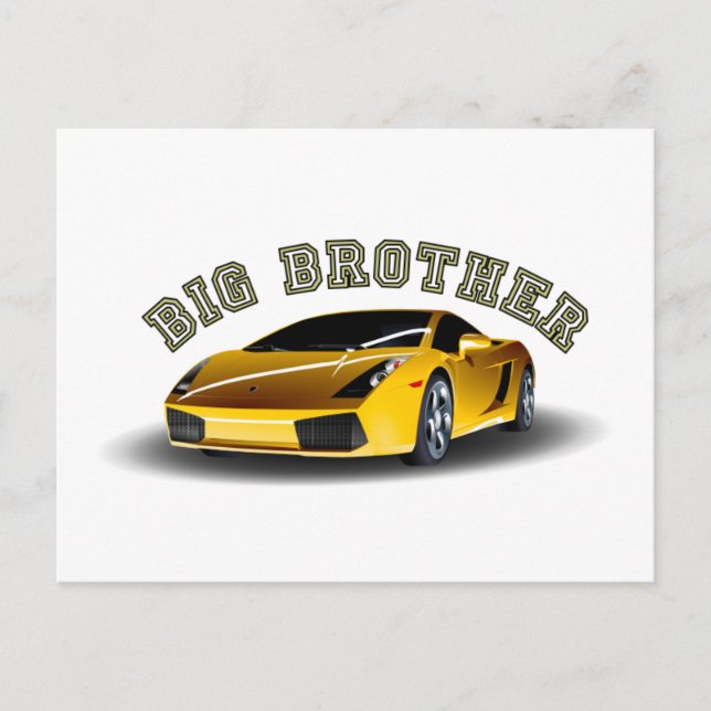 Big Brother Car Postkarte (Vorderseite)