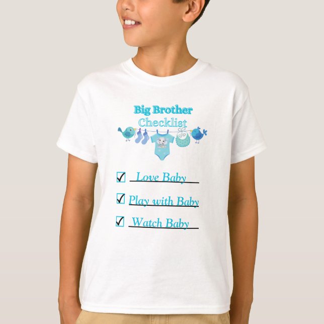Big Brother Checklist-T - Shirt (Vorderseite)