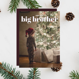 Big Brother Christmas Prenouncancy Card Einladung