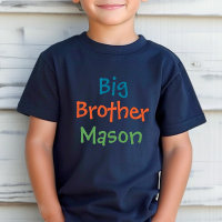 Big Brother Colorful Monogram Boy's