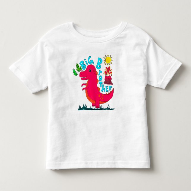"Big Brother" Dinosaur Kinderkind-T - Shirt (Vorderseite)