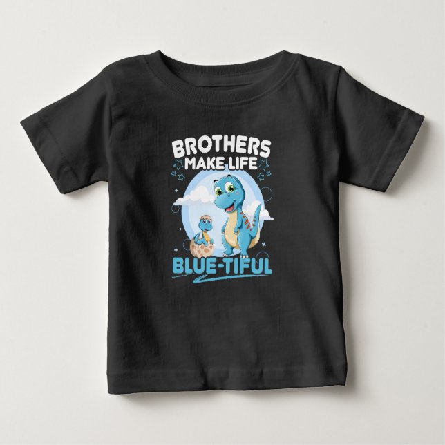 Big Brother Dinosaur Schöner Life Puff Baby T-shirt (Vorderseite)