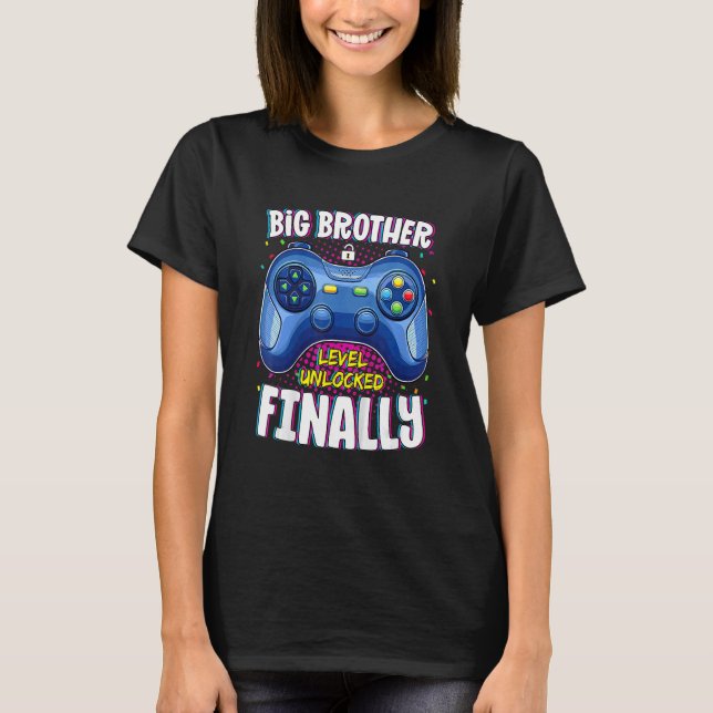 Big Brother Endlevel Unlocks Gaming T-Shirt (Vorderseite)
